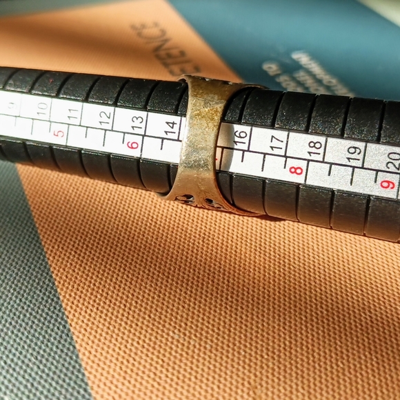 Turquoise and Blue Stone Sterling Silver Ring 6.75 - Picture 6 of 8